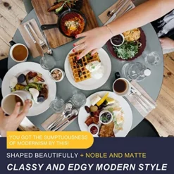 20-Piece Silverware Set, Reusable Stainless Steel Flatware Cutlery Sets, Not Easy To Fade，Dishwasher Safe，Firm Forks And Spoons Silverware Serving Set Utensils For 4, (Silver) -Kitchen Island Sale 51AUkp337aL