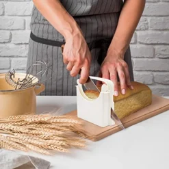 Bread Slicer For Homemade Bread, Plastic Bread Slicer Machine And Compact Bread Slicing Guide 4 Sizes Bread Loaf Slicer Thin Bread Cutter, Foldable And Manual Bread Slicer For Kitchen -Kitchen Island Sale 51AWaTQ5s3L