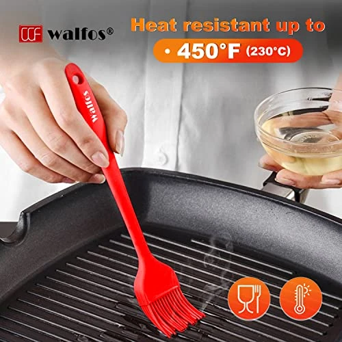Silicone Pastry Brush, Heat Resistant Basting Brush Set, Perfect For Baking,BBQ Grill,Kitchen Cooking,Strong Steel Core And One-Pieces Design,BPA Free And Dishwasher Safe (5 Pcs) 2 Silicone Pastry Brush, Heat Resistant Basting Brush Set, Perfect For Baking,BBQ Grill,Kitchen Cooking,Strong Steel Core And One-Pieces Design,BPA Free And Dishwasher Safe (5 Pcs) - Image 2