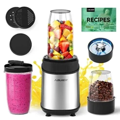 Smoothie Bullet Blender Smoothie Maker 900W With To-Go Cups, 12 Pieces With 6-Point Blade, Personal Blender For Shakes And Smoothies, Smoothie Blender For Protein Drinks, Smoothies Bowls, Abuler Brand