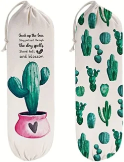 WELLBANEE 2Pcs Sunflower Plastic Bag Holder For Kitchen, The Bag Bag, Plastic Bag Organizer- PB001 -Kitchen Island Sale 51AwXEtQQL. AC