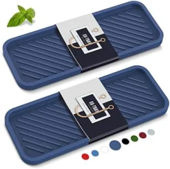 Kitchen Sink Organizer Tray,Sponge Holder For Kitchen Sink Bathroom Counter Tray Sponge Caddy Silicone Soap Holder For Soap Dispenser, Bottle, Dishwashing Accessories(2-pack) -Kitchen Island Sale 51B18TafpXL. AC