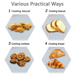 Air Fryer Basket, Compatible With Cuisinart TOA-60 Serie/TOA-65 Air Fryer, Oven Crisper Basket,cuisinart Air Fryer Toaster Oven Replacement Tray,304 Food-Grade Stainless Steel Wire Rack -Kitchen Island Sale 51B8jEVpKqL