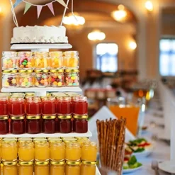 60 Pack Small Glass Jars With Lids, 1.5 Oz Mini Honey Jars, Candle Jar For Candle Making For Gifts, Crafts, Spices, Wedding, Party Favors -Kitchen Island Sale 51B9JBWrtxL