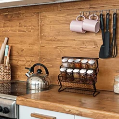 14 Pcs Glass Mason Spice Jars With Spice Labels - 4oz Empty Spice Bottles - Shaker Lids And Airtight Metal Caps - Chalk Marker And Collapsible Funnel Included- For Herbs & Spices, Jelly, DIY & Crafts -Kitchen Island Sale 51BVaozEd0L