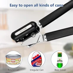 Can Opener Manual, Can Opener Smooth Edge, Food-Safe Multifunctional Can Openers Stainless Steel Manual Can Opener With Non-Slip Handle & Large Knobe, Ultra Sharp Cutting For Seniors With Arthritis -Kitchen Island Sale 51BeyDZncyL