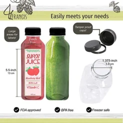 Small Plastic Juice Bottles With Caps In Black - 35pk 16oz Water Containers Empty Plastic Bottles With Lids For Juicing And Smoothies 9 Small Plastic Juice Bottles With Caps In Black - 35pk 16oz Water Containers Empty Plastic Bottles With Lids For Juicing And Smoothies -Kitchen Island Sale 51BzP7EgXQL