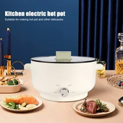 Electric Hot Pot, 3 Gear Knob Uniform Heating Hot Pot, Multifunctional Evenly Heated Cooking Pot For Dormitory Apartments Small Households (US 110V) 12 Electric Hot Pot, 3 Gear Knob Uniform Heating Hot Pot, Multifunctional Evenly Heated Cooking Pot For Dormitory Apartments Small Households (US 110V) -Kitchen Island Sale 51C8InAHFtL