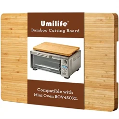Cutting Board Compatible With Breville BOV450XL Mini Smart Toaster Oven, Accessories For Countertop Oven, With Heat Resistant Non-Skid Silicone Feet, Creates Storage Space, Protects Cabinets Cupboard