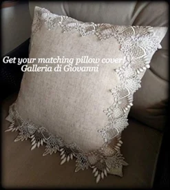 Lace 54" Table Runner Dresser Scarf Neutral Earth Tones European Lace -Kitchen Island Sale 51CtuoOBv2L