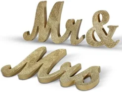 White Wood Sign Vintage Style Mr And Mr Sign Mr & Mr Wooden Letters Rustic Wedding Signs For Wedding Table,Photo Props,Party Table,Top Dinner,Rustic Wedding Decorations -Kitchen Island Sale 51D23T3yuxL. AC