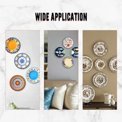 Bettomshin 1PCS Plate Hanger 15.98" W Type Stainless Steel Plate Hangers Invisible Wall Hooks For Walls Compatible Decorative Plates Hooks Dish Diaplay Holder Golden -Kitchen Island Sale 51D6bLsfY4L