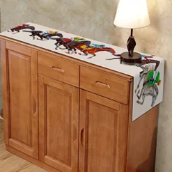 Nepnuser Kentucky Derby Table Runner Horse Race Jockey Decoration Rustic Farmhouse Home Dining Room Kitchen Table Decor (13" X 72") -Kitchen Island Sale 51D96oAEaQL