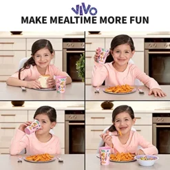 Kids Dinnerware Cartoon Designed Mealtime Kitchen Set, 5 Piece Pack, Sony Vivo -Kitchen Island Sale 51DbSEi13NL