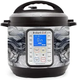 Wrap For Instant Pot Accessories 6 Quart Duo60 Cover Sticker | Wraps Fit InstaPot Duo 60 6 Quart ONLY | Black White Marble Swirl -Kitchen Island Sale 51DtjaPg0L. AC 1