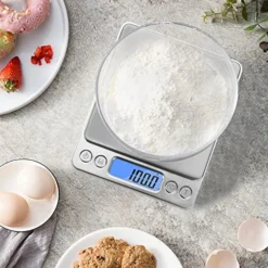 Toprime Digital Gram Scale 500g 0.01g Food Scale High Precision Kitchen Scale Multifunctional Stainless Steel Pocket Scale With Back-Lit LCD Display Tare PCS Features Silver -Kitchen Island Sale 51E2tXluEpL