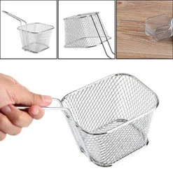 Fryer Basket For Chip 8 Pcs Stainless Steel Square Fries Basket For Fried Food, Chip Frying Serving Basket For Chips, Shrimps, Onion Rings, Kitchen Restaurant Cooking Tools 7 Fryer Basket For Chip 8 Pcs Stainless Steel Square Fries Basket For Fried Food, Chip Frying Serving Basket For Chips, Shrimps, Onion Rings, Kitchen Restaurant Cooking Tools -Kitchen Island Sale 51E5UBbFHuL