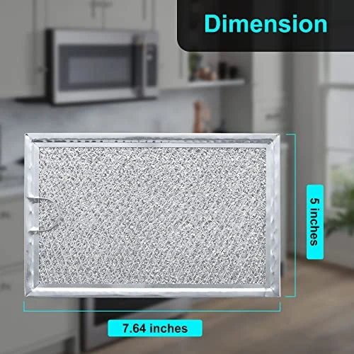 Microwave Filter Replacement For GE WB06X10359, Microwave Vent Filter For LG 5230W1A012B, Kenmore, Frigidaire, Microwave Grease Filter 7-5/8" X 5-1/8", 2 Pack 2 Microwave Filter Replacement For GE WB06X10359, Microwave Vent Filter For LG 5230W1A012B, Kenmore, Frigidaire, Microwave Grease Filter 7-5/8" X 5-1/8", 2 Pack - Image 2