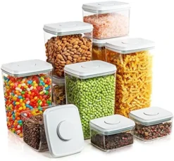 Pop Airtight Food Storage Containers For Pantry Organization, 10-Piece BPA Free Food Storage Containers Air Tight Storage Containers With Lids For Sugar, Flour, Baking Supplies, 3.5Qt, 2.9Qt, 2.1Qt, 1.3Qt, 0.6Qt -Kitchen Island Sale 51Eh8VA4 5L. AC
