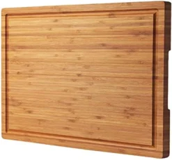 Bamboo Wood Cutting Board For Kitchen, 18" Large Cheese Charcuterie Chopping Block With Side Handles And Juice Grooves -Kitchen Island Sale 51EjQCgOSqL. AC