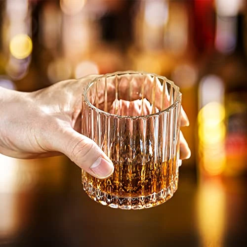 Whiskey Glasses, Drinking Glasses 10oz, Bourbon Glass Set Of 4, Cocktail Glasses, Rocks Glasses, Whiskey Gifts For Men, Crystal Old Fashioned Glass For Vodka Scotch Liquor Malt Cognac Rum 5 Whiskey Glasses, Drinking Glasses 10oz, Bourbon Glass Set Of 4, Cocktail Glasses, Rocks Glasses, Whiskey Gifts For Men, Crystal Old Fashioned Glass For Vodka Scotch Liquor Malt Cognac Rum - Image 5