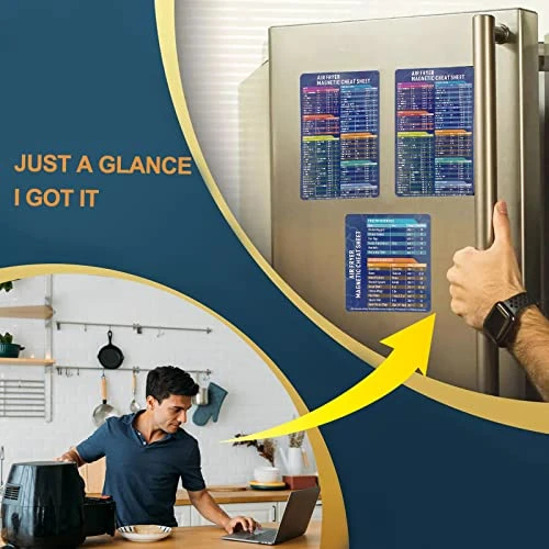 Ir Fryer Magnetic Cheat Sheet Set With Parchment Paper 100PCS,Air Fryer Cook Times,Magnet Sheet Quick Reference Guide, Air Fryer Accessories For Cooking And Frying 2 Ir Fryer Magnetic Cheat Sheet Set With Parchment Paper 100PCS,Air Fryer Cook Times,Magnet Sheet Quick Reference Guide, Air Fryer Accessories For Cooking And Frying - Image 2