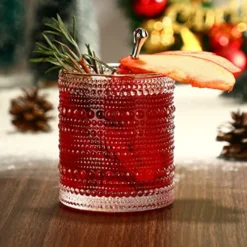 Set Of 6 Romantic Water Glasses, 12 Oz Hobnail Glasses Tumbler, Clear Embossed Vintage Glassware Set For Beer, Cocktail, Soda, Beverages -Kitchen Island Sale 51FH9XSdgiL