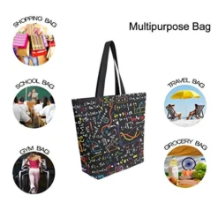 ZZKKO Science Canvas Tote Grocery Bag Shoulder Casual Book Bag Large For Women Teachers, Chemistry Cotton Bag Shopping Purse Handbag Reusable Multipurpose Use -Kitchen Island Sale 51FIzt9sZNL