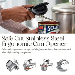 - Safe Cut Stainless Steel Ergonomic Can Opener, Manual | Smooth Edge Stainless Steel Can Opener Perfect For Home Chefs And Restauraunts -Kitchen Island Sale 51FvrKiZq0L