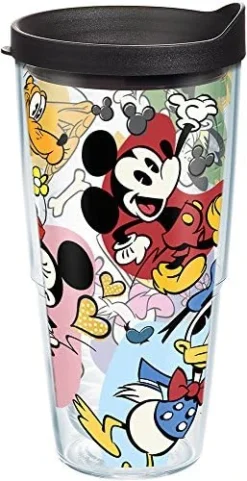 Tervis Disney - Classic Characters Tumbler With Wrap And Black Lid 24oz, Clear -Kitchen Island Sale 51G3HODFVIL. AC