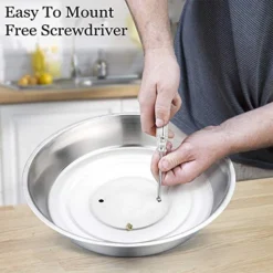 Cheese Melting Dome Set Of 2, 12 Inch Round Basting Cover Metal Steam Cover, Stainless Steel Griddle Accessories For Flat Top Grill/Outdoor BBQ/Kitchen Cooking -Kitchen Island Sale 51GI7KTrq4L