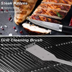 26PCS Grill Accessories For Outdoor Grill Utensils Set Stainless Steel BBQ Tools Grilling Tools Set For Father's Day Birthday Presents, Barbecue Accessories Kit Ideal Grilling Gifts For Men Dad 15 26PCS Grill Accessories For Outdoor Grill Utensils Set Stainless Steel BBQ Tools Grilling Tools Set For Father's Day Birthday Presents, Barbecue Accessories Kit Ideal Grilling Gifts For Men Dad -Kitchen Island Sale 51GeDhvQaZL