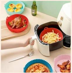 G3 Kitchenware 2-Pack Air Fryer Silicone Liners | Non-Stick Reusable Silicone Air Fryer Liners| Air Fryer Silicone Pot Baking Tray Basket| 8.5 Inch, 5QT – 8QT (Pink&Red) 14 G3 Kitchenware 2-Pack Air Fryer Silicone Liners | Non-Stick Reusable Silicone Air Fryer Liners| Air Fryer Silicone Pot Baking Tray Basket| 8.5 Inch, 5QT – 8QT (Pink&Red) -Kitchen Island Sale 51Gupj6QTFL