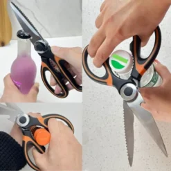 GENERIC Kitchen Shears - Includes Bonus Seafood Scissors, Kitchen Scissors Set Stainless Steel Utility Scissors Multipurpose Barbecue And Poultry Scissors For Cutting Fish, Vegetables, Herbs, 2-Pack 11 GENERIC Kitchen Shears - Includes Bonus Seafood Scissors, Kitchen Scissors Set Stainless Steel Utility Scissors Multipurpose Barbecue And Poultry Scissors For Cutting Fish, Vegetables, Herbs, 2-Pack -Kitchen Island Sale 51Hko8KNVSL