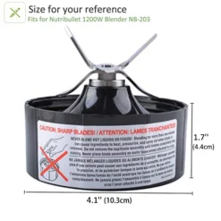 Replacement Parts Compatible With Nutribullet Lean, Pro Extractor Blade Replacement Compatible With 1200W NutriBullet Lean