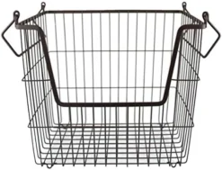 Metal Wire Mesh Stackable Utility Storage Bin, Medium Rectangle, 13x11x9", Black 27 Metal Wire Mesh Stackable Utility Storage Bin, Medium Rectangle, 13x11x9", Black -Kitchen Island Sale 51Ie0vRabL. AC