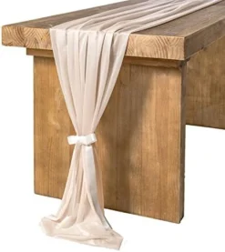14Ft Ivory Sheer Extra Long Chiffon Like Table Runner For Rustic Boho Wedding Party Bridal Shower Decorations -Kitchen Island Sale 51Ig MgwpBL. AC