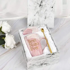 Best Nana Ever Funny Coffee Mug Nana Gifts For Women Grandma Mothers Day Gifts For Nana Women From Grandchildren Grandson Grandkids Grandma Marble Cup 14 Oz Pink With Gift Box -Kitchen Island Sale 51IiFHSxF1L
