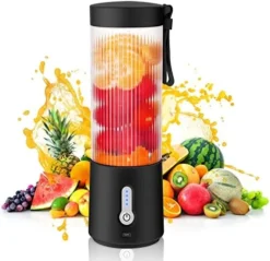 Portable Personal Size Blender - 15.2Oz USB Rechargeable 4000mAh Mini Blender | 6 Blades For Shakes And Smoothies Juicer With BPA-Free Plastic Cup | Portable Mixer For Sport Outdoor Travel Blender -Kitchen Island Sale 51Io5ZlCrlL. AC