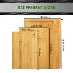 Bamboo Cutting Board, (Set Of 3) Kitchen Chopping Boards For Meat Cheese And Vegetables, Heavy Duty Butcher Block 6 Bamboo Cutting Board, (Set Of 3) Kitchen Chopping Boards For Meat Cheese And Vegetables, Heavy Duty Butcher Block -Kitchen Island Sale 51JnvsrMB8L