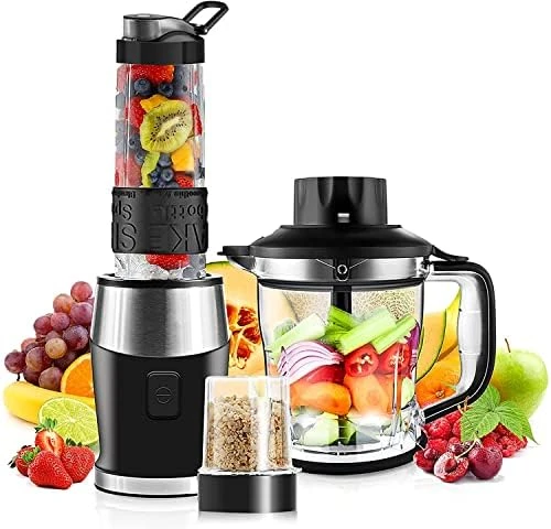 Blender For Shakes And Smoothies,Vitamins Blender 3in1 Blender And Food Processor Combo 700W Bullet Blender With Mixer Grinder/Blender/Chopper & 19-oz Portable Blender Cup 5 Blender For Shakes And Smoothies,Vitamins Blender 3in1 Blender And Food Processor Combo 700W Bullet Blender With Mixer Grinder/Blender/Chopper & 19-oz Portable Blender Cup - Image 5