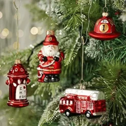 Christmas Glass Ornaments, Hand Crafted Butterfly, Trowel, Wheelbarrow, Watering Can Tools Ornaments Set For Christmas Tree, Traditional Xmas Decorations Gifts, 4pcs -Kitchen Island Sale 51KIJR 52sL. AC