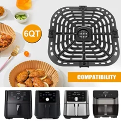 Original Air Fryer Grill Pan For Instant Pot Vortex Plus 6 In 1 6 QT Gourmia GAF685 GAF735 6 QT Air Fryer, Air Fryer Accessories Replacement Tray Rack Parts Grill Plate Crisper Plate, Dishwasher Safe 6 Original Air Fryer Grill Pan For Instant Pot Vortex Plus 6 In 1 6 QT Gourmia GAF685 GAF735 6 QT Air Fryer, Air Fryer Accessories Replacement Tray Rack Parts Grill Plate Crisper Plate, Dishwasher Safe -Kitchen Island Sale 51KWlAlOxHL