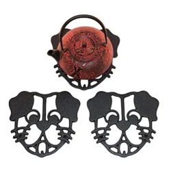 Dog Cast Iron Trivet For Hot Pots & Kitchen & Dining Table, Dog Lover Gifts & Dog Decor, Metal Wall Art, 2 Or More For Set, Black, 7 By 6.5 Inches -Kitchen Island Sale 51KXp9GLvoL
