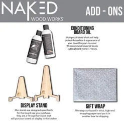 USA Handmade Wood Cutting Board Laser Etched With Your Anniversary Date And Names! Sizes SM-XXL Wedding Gifts, Anniversary Gifts, Christmas Gifts, Or Bridal Shower Gifts By Naked Wood Works -Kitchen Island Sale 51KayzozCfL