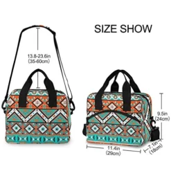 Aztec Geometric Lunch Bag Reusable Insulated Cooler Lunch Tote Bag With Adjustable Shoulder Strap For Office Work School Picnic Travel -Kitchen Island Sale 51KcmlZcuyL