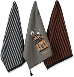 Happy Halloween Dishtowel Collection Embellished Cotton Kitchen Hand Towel Set, 18x28, Skeleton, 3 Count -Kitchen Island Sale 51KiYg7fRwL. AC