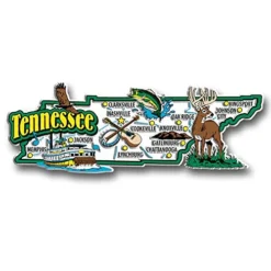 Tennessee Jumbo State Magnet By Classic Magnets, Collectible Souvenirs Made In The USA