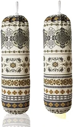 TOGETRUE Plastic Bag Holder, Wall Mount Plastic Bag Organizer Dispenser, Heavy Duty Grocery Bag Storage Holder, Hanging Shopping Bag Holder For Home Kitchen Camper (Green Leaves 2 Pcs) -Kitchen Island Sale 51L9V3nlpL. AC