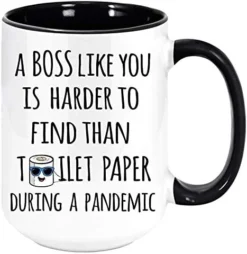 Boss Like You Is Harder To Find Than Toilet Paper During A Pandemic Coffee Mug - Funny Unique Gift Mugs. Sarcastic Holiday Gifts For Any Occasion, Birthday, Etc. To Be Loved. (Black, 11oz) -Kitchen Island Sale 51LWW9E4Y0L. AC